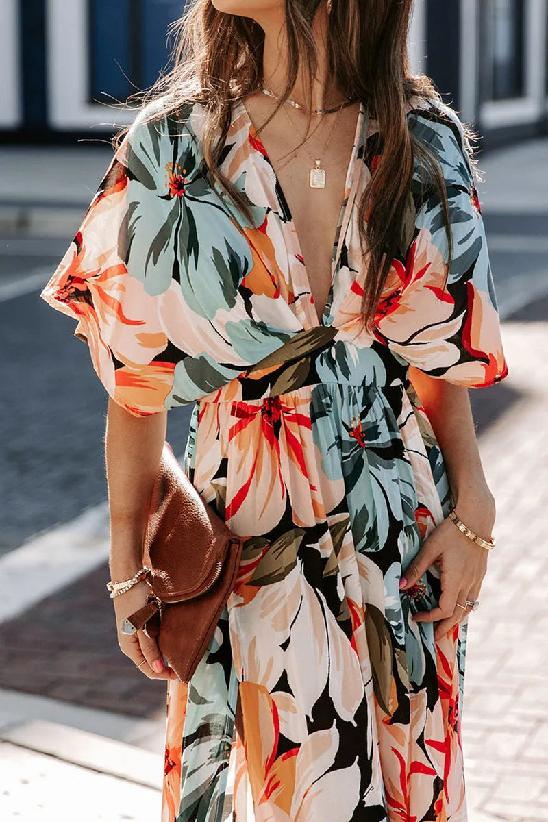 Casual Printed Vacation Style Maxi Dress for Women