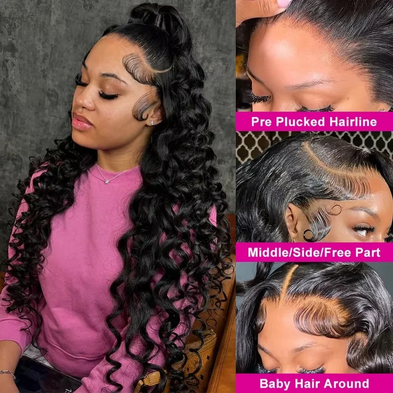 Deep Wave Lace Front Human Hair Wig
