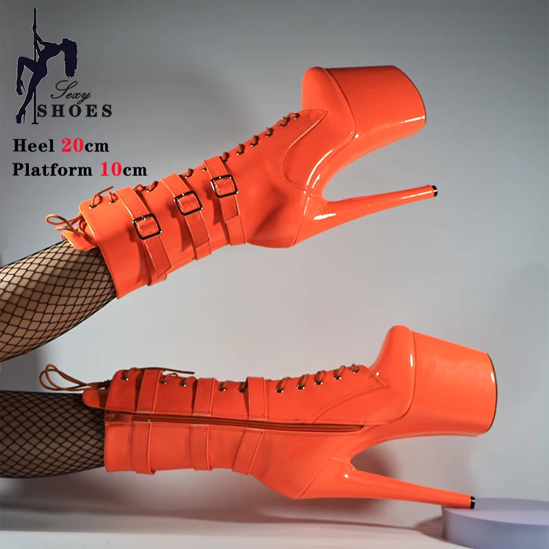Runway Ready Platform Zip Stiletto Boots for Women