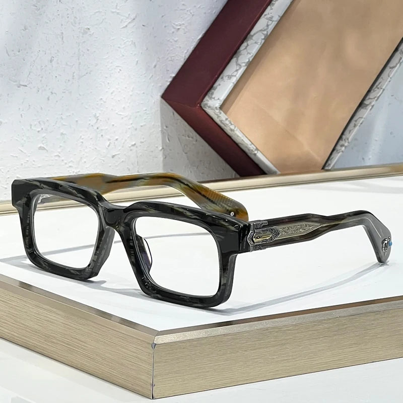 Classic Square Acetate Frame Sunglasses for Women