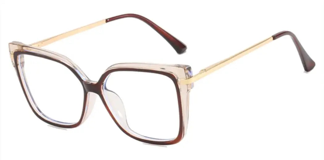 Leopard Square Frame Blue Light Blocking Reading Glasses For Women