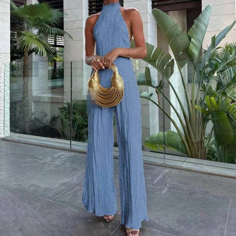Halter Backless + Two-Piece Set