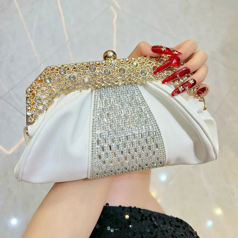 Cloud Shaped Evening Clutch Crossbody Bag