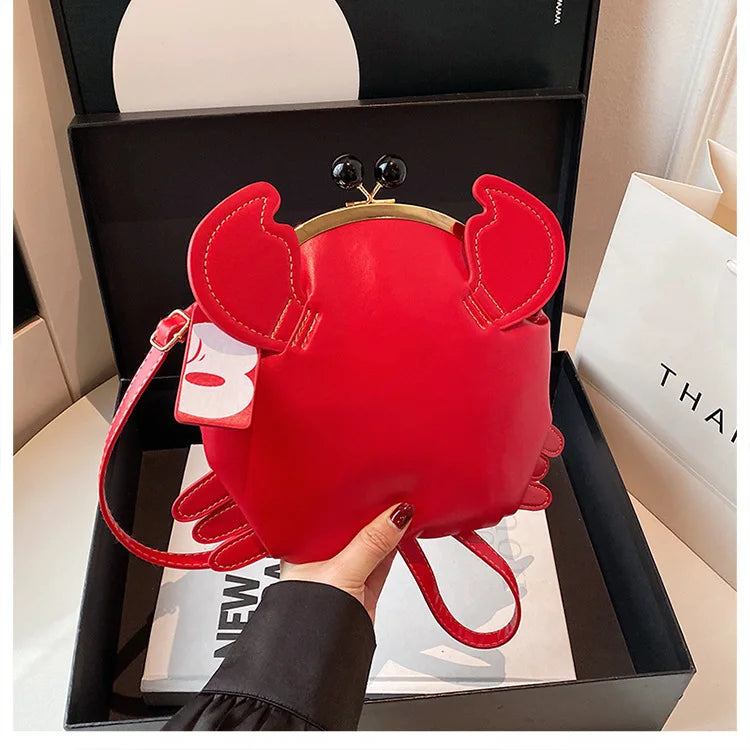 Crab Crossbody Handbag With Coin Purse