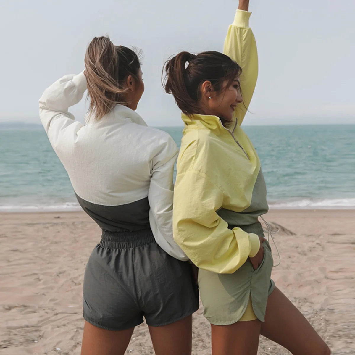 Casual Two Piece Pullover Shirt and Shorts Set for Women