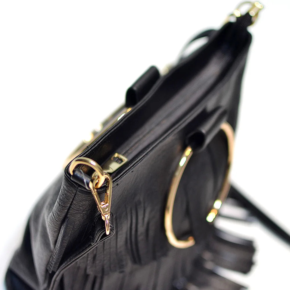 Trendy Tassel Sequin Crossbody Shoulder Handbag for Women