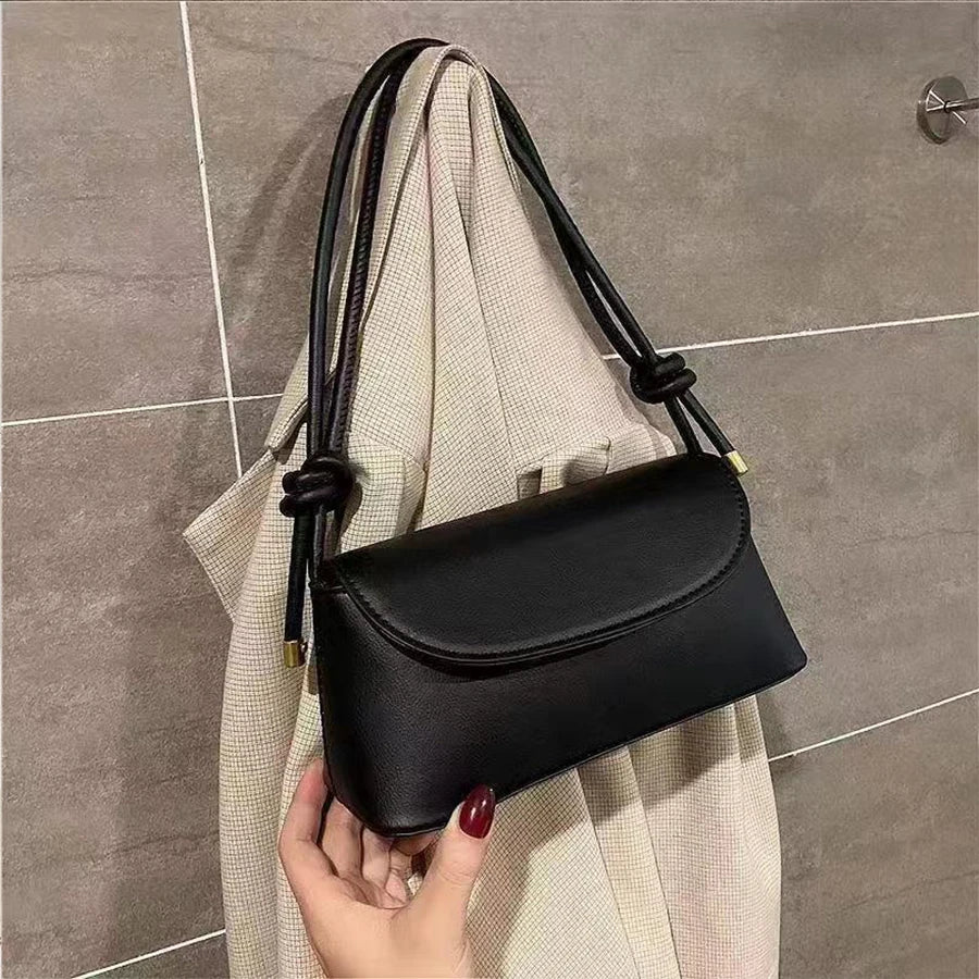 French Style PU Leather Crossbody Bag