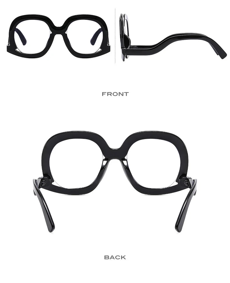Oversized Colorful Blue Light Reading Glasses for Women