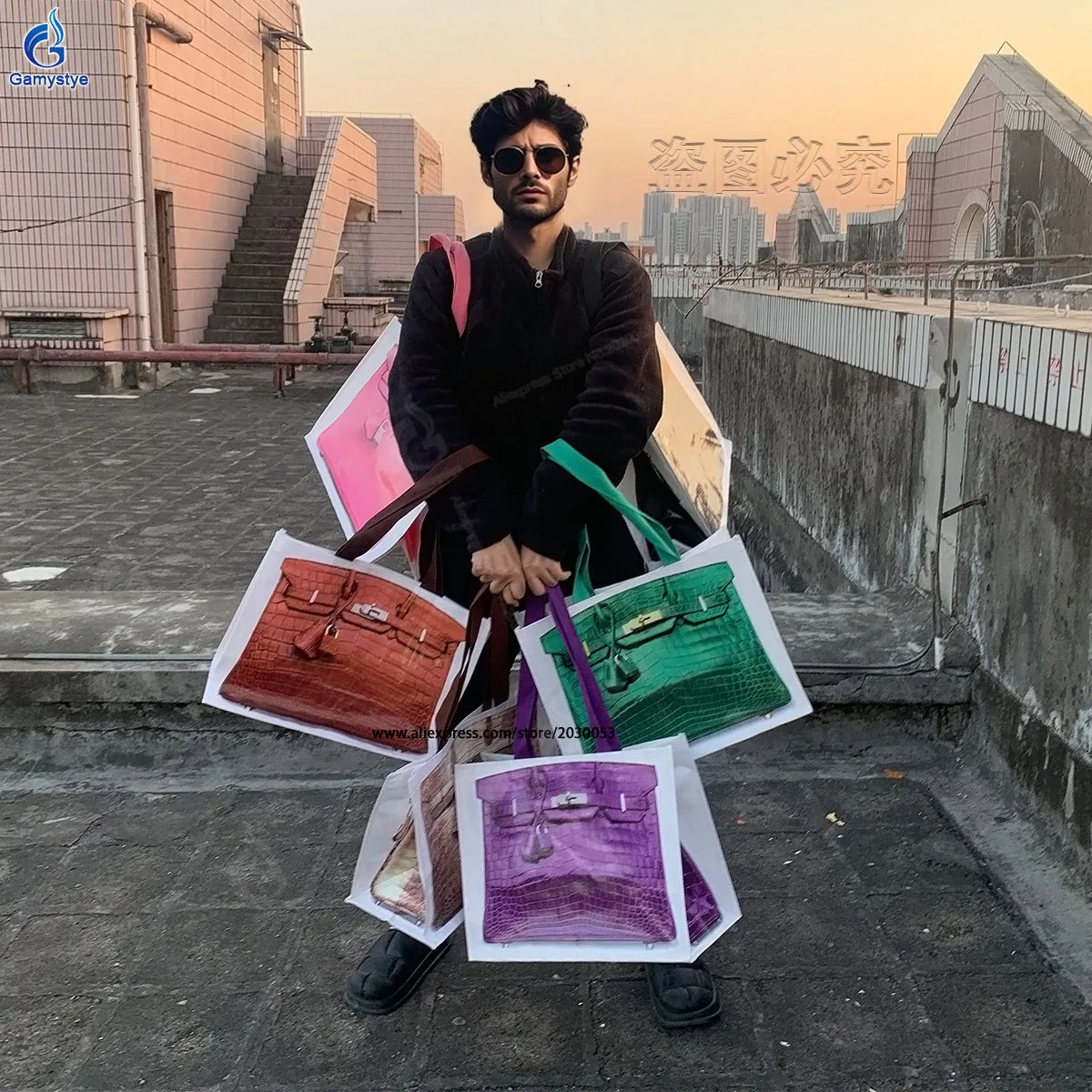 Unisex Extra Large Woven Tote Bag