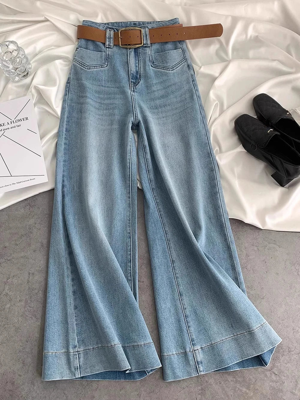 Korean Retro Micro Flare Jeans