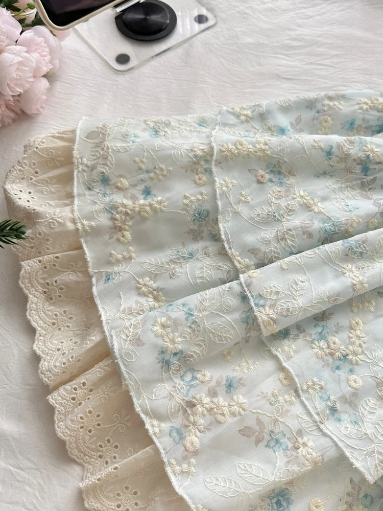 Floral Print Square Collar Mini Dress