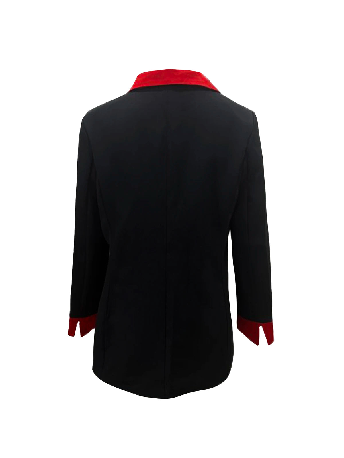 Elegant Contrast Lapel Double Breasted Suit Jacket For Women
