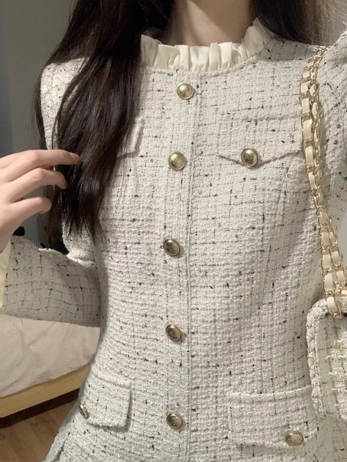 Elegant Slim Waist Color Block Polo Mini Dress for Women
