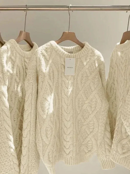 Retro Cozy Knit Sweater