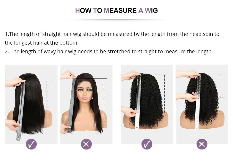 Brazilian Bone Straight Full Lace Human Hair Wig for Women
