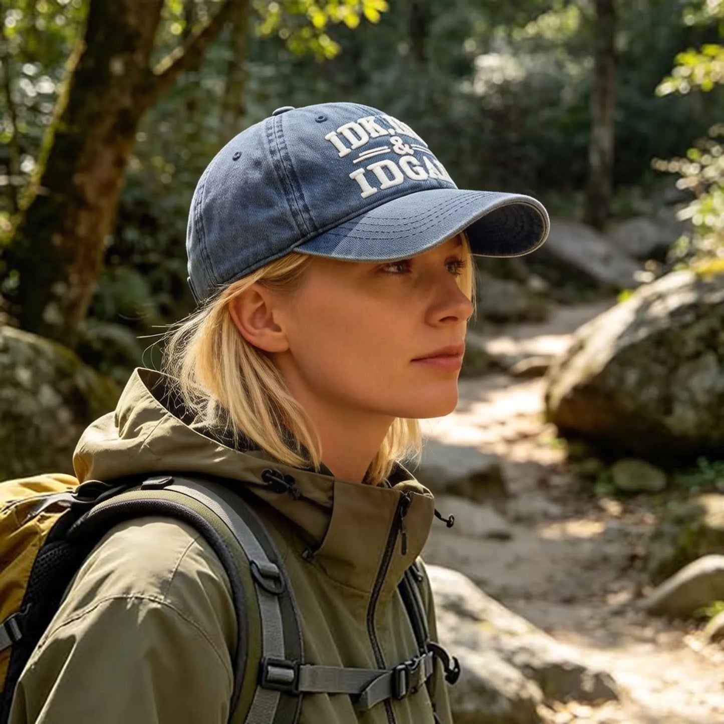 Embroidered Chic Breathable Adjustable Cap for Women