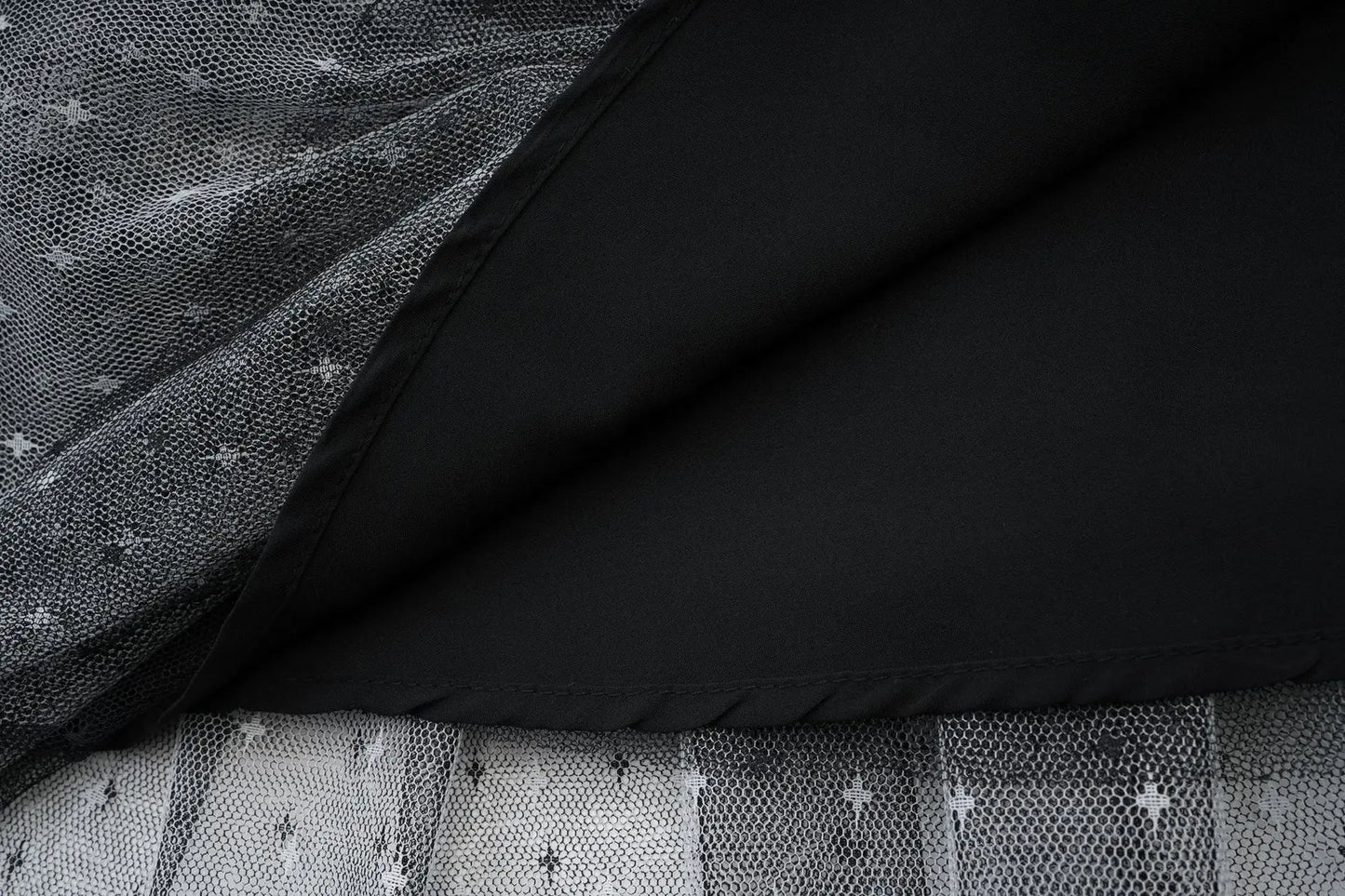 KUCLUT Fashion Women's Multi Layer Mesh Patchwork Dress Elegant Heavy Industry Evening Party Ruffled Short Sleeve Dresses YZJ28