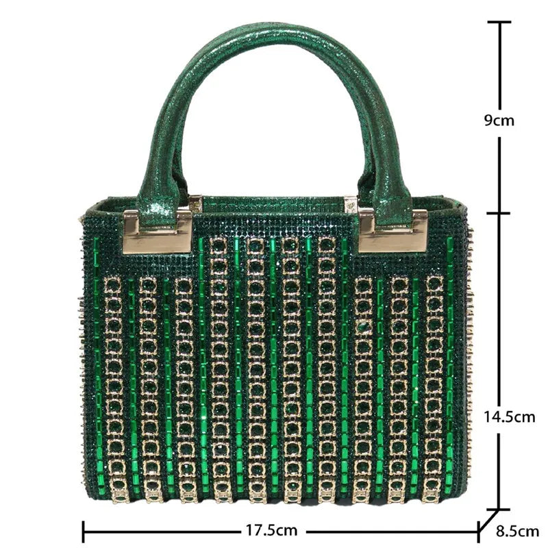 Crystal Rhinestone Wedding Evening Clutch Bag for Women