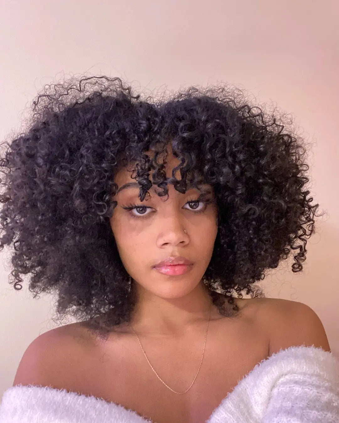 Highlight Blonde Short Curly Bob Wig With Bangs for Women