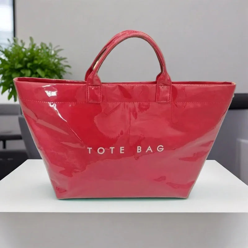 Women's large capacity fashionable shoulder bag, women's stylish shopping bag, women's casual hand-held tote bag