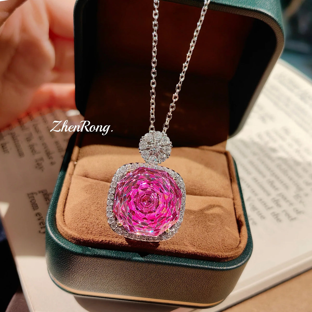 Rose Flower Zirconia Wedding Jewelry Set for Women