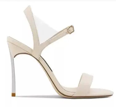 Elegant Glitter Ankle Strap Stiletto Sandals For Women