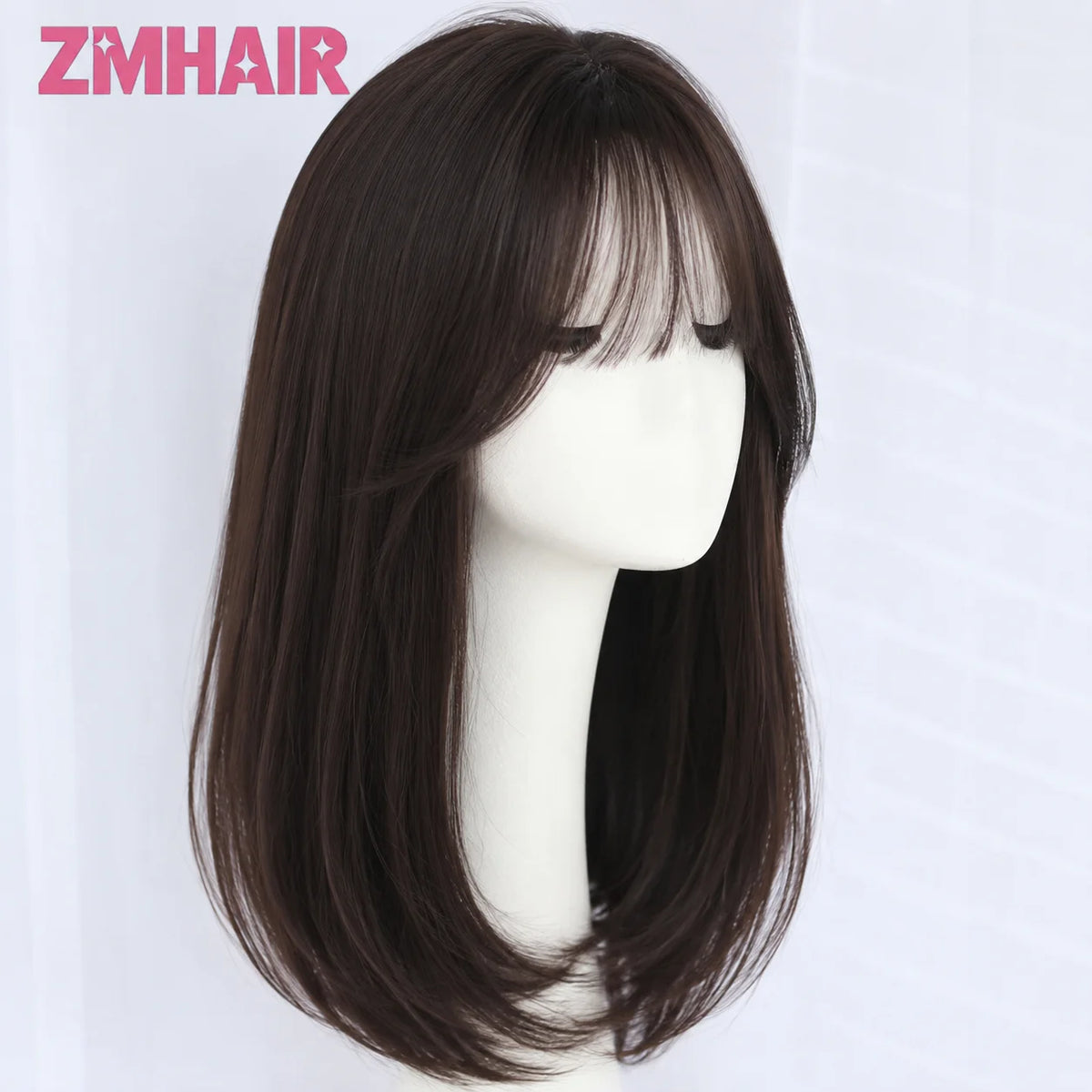 Lightweight Silk Base Straight Human Hair Wig For Women
