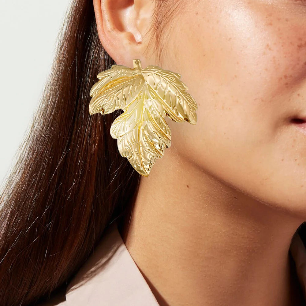 Fashion Jewelry Big Gold Color Round Geometric Earrings Dangle Drop Earrings For Women African Wedding Party Gifts