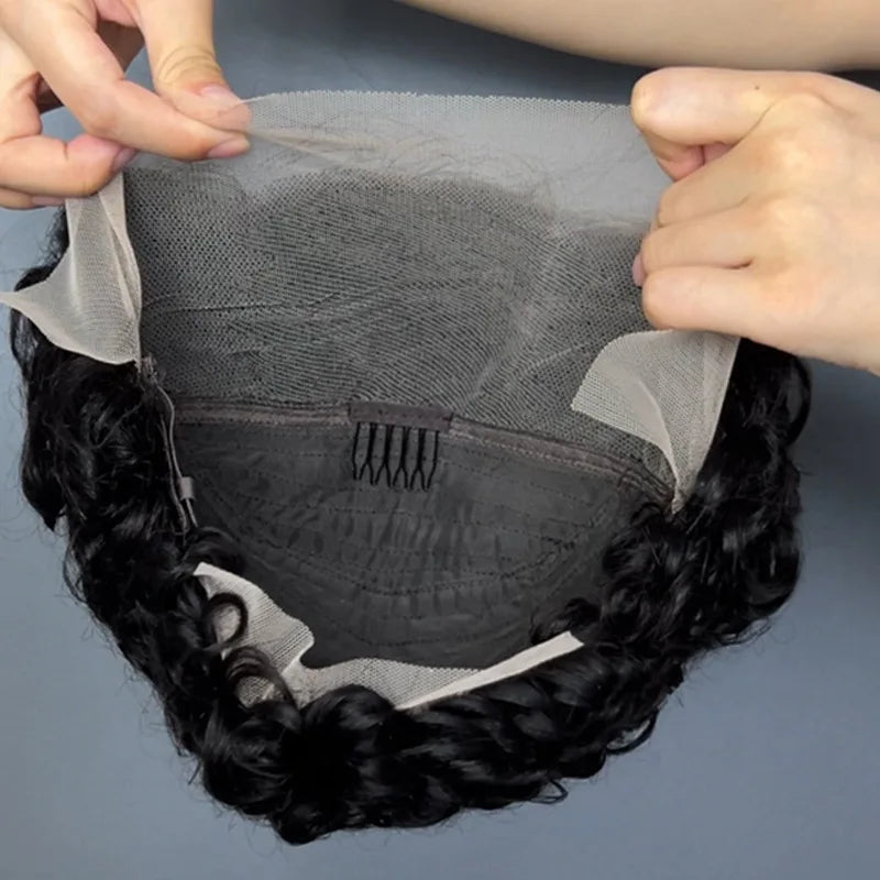 Lace Front Wig + 13x4 Transparent Ear To Ear Lace Closure + Pixie Cut Natural Color