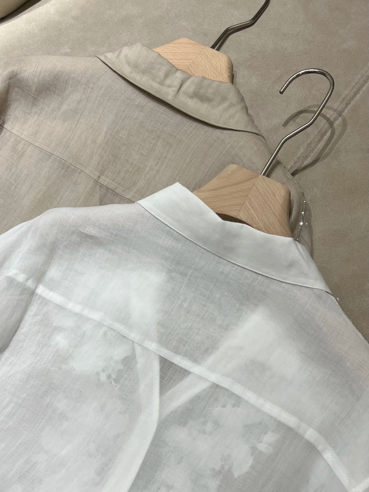 Embroidered Linen Blouse And Midi Skirt Set for Women
