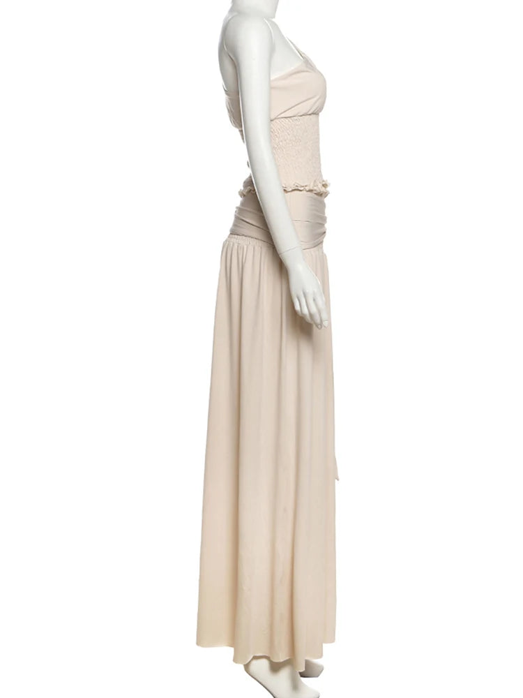 Chic Elegant Pleated Trim Deluxe Two Piece Set for Women
