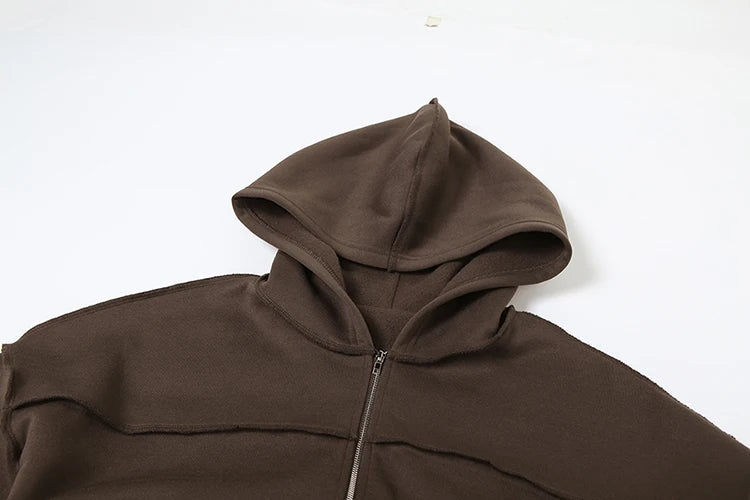 Cozy Woolen Hooded Pantsuit