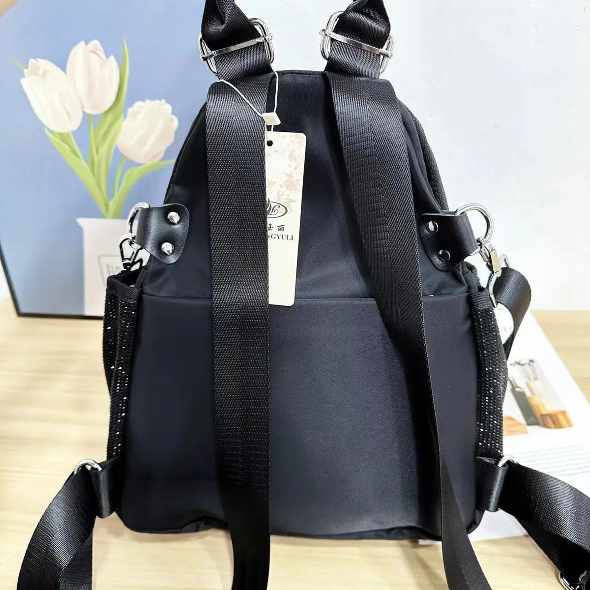 New Diamond-encrusted Backpack Fashionable Women’s Diamond-encrusted Backpack Fashionable Diamond-encrusted Shiny Backpack