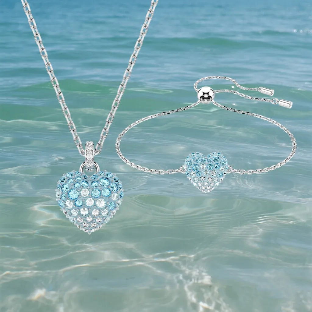 Gold Plated Sparkling Zirconia Crystal Pendant for Women
