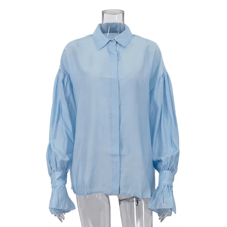 Sheer Patchwork Blouse