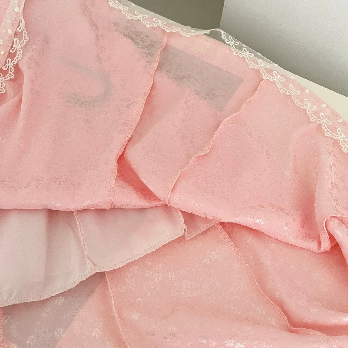Off-Shoulder Lace Bow Dress