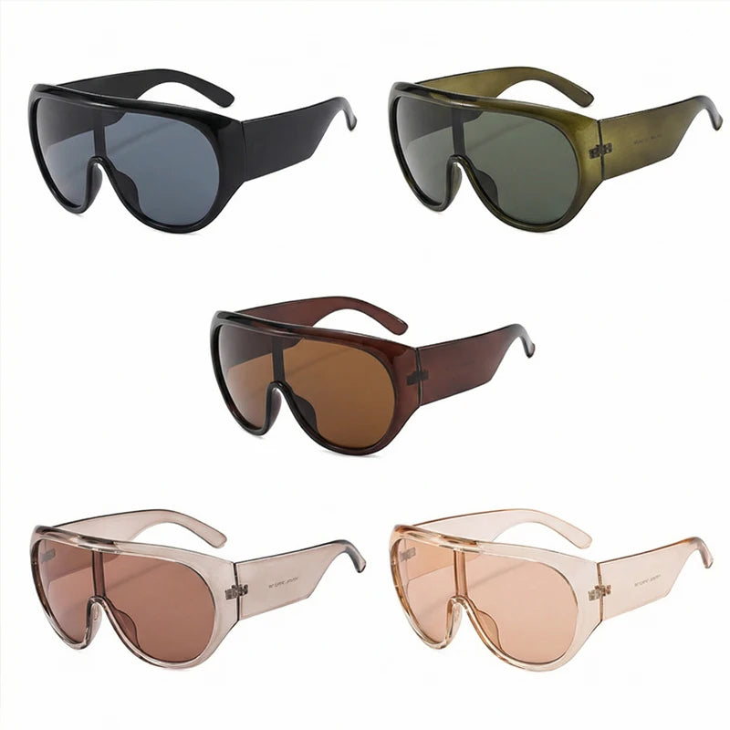 Oversized Futuristic Visor Shield Sunglasses for Women