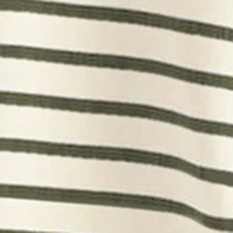Women'S Striped Long Sleeved Shorts Set Long Sleeved T-Shirt With Elastic Waist Shorts Spring and Autumn Sports Set