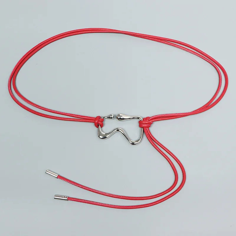 Fashion Braided Gold Knot Waist Chain Belt for Women