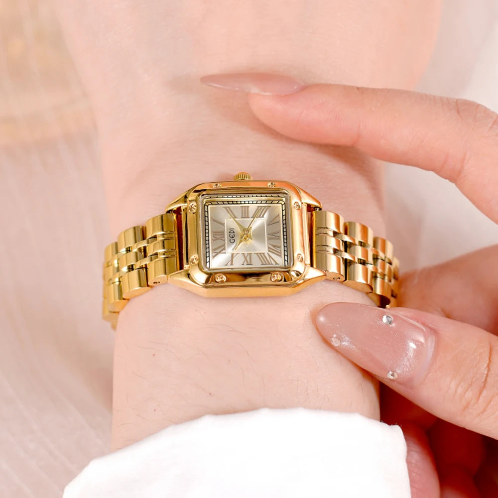 Vintage Square Quartz Women's Watch