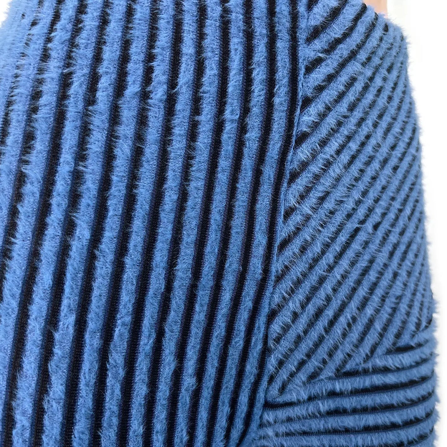 FAGADOER Stripe Plush Stacked Pants Women Casual Solid Color Fur Patchwork Flare Trousers Y2K Female Streetwear Bottoms 2025 New
