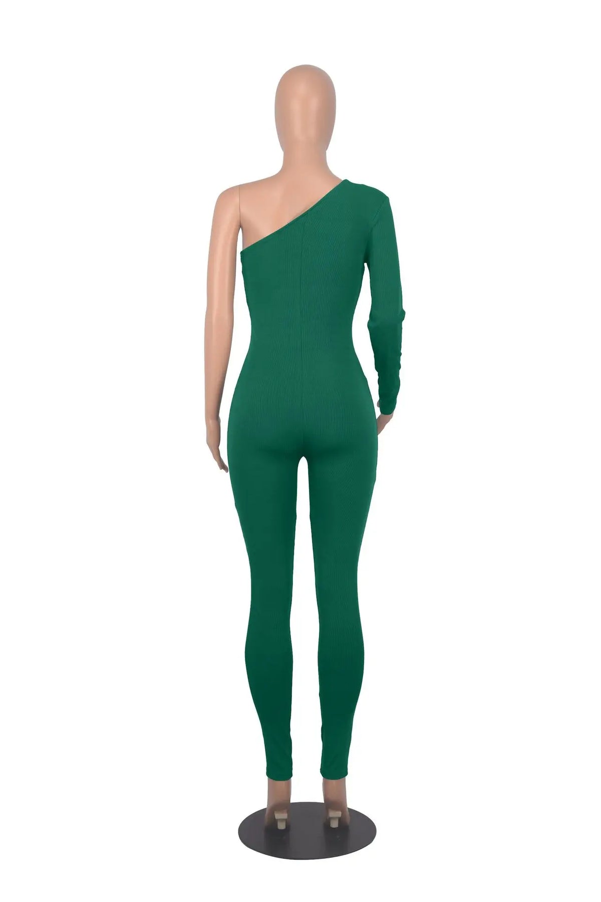 Slim Fit Knitted Full Length Club Jumpsuit for Women