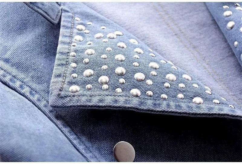 Sleeveless Double Breasted Denim Cowboy Vest for Women