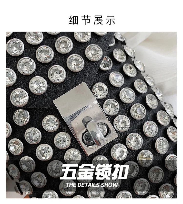 Rhinestone Crossbody Waist Bag