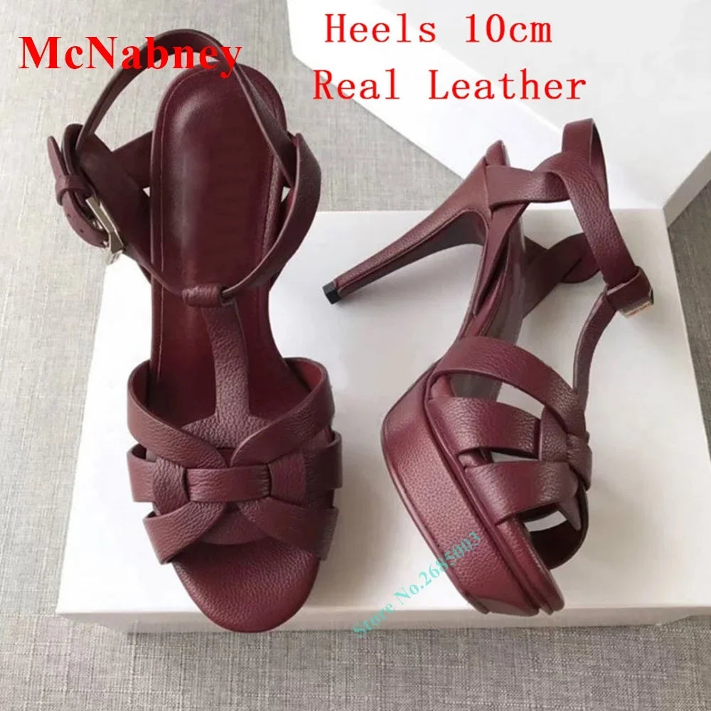 Elegant Open Toe Buckle Slingback Sandals for Women