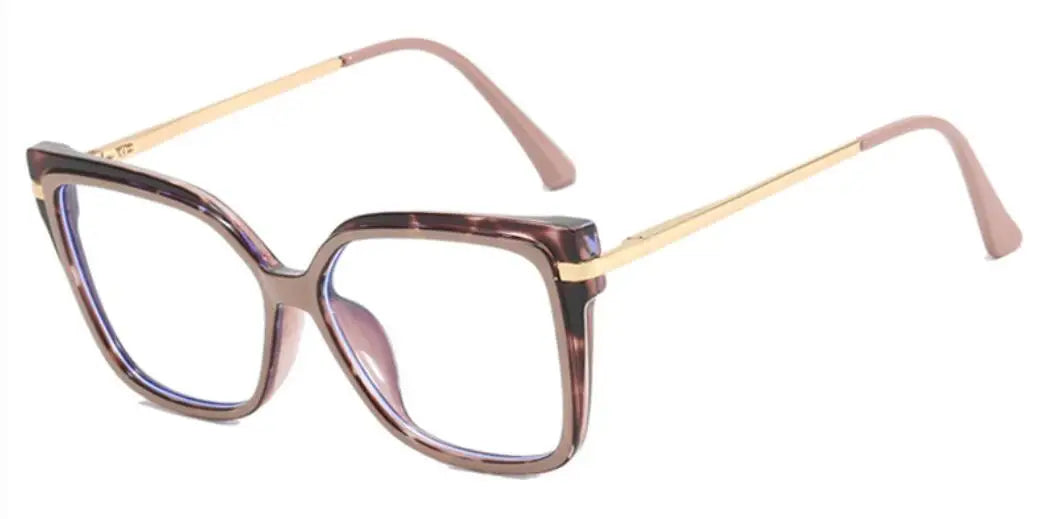 Leopard Square Frame Blue Light Blocking Reading Glasses For Women