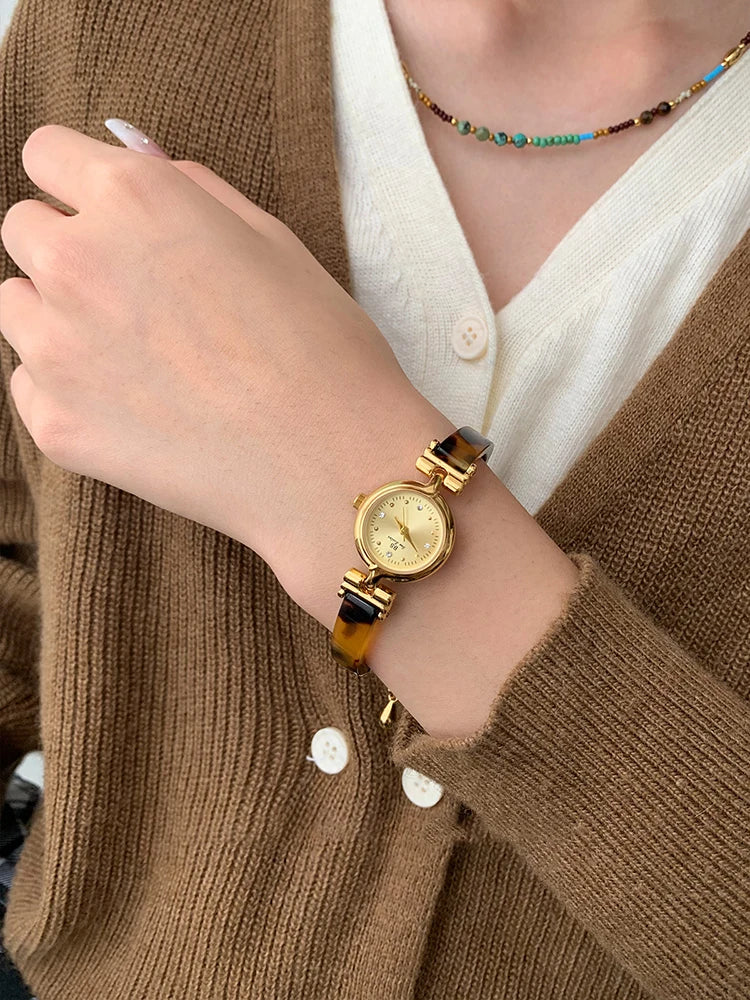 Amber Tortoiseshell Bracelet Watch