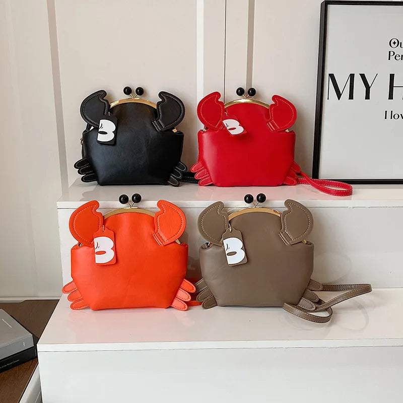 Crab Crossbody Handbag With Coin Purse