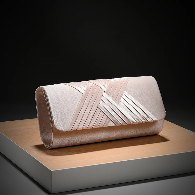 Luxury Stripes Designer One-shoulder bag Envelope Evening Clutch Bags hardware shoulder bag women wedding party gift bag
