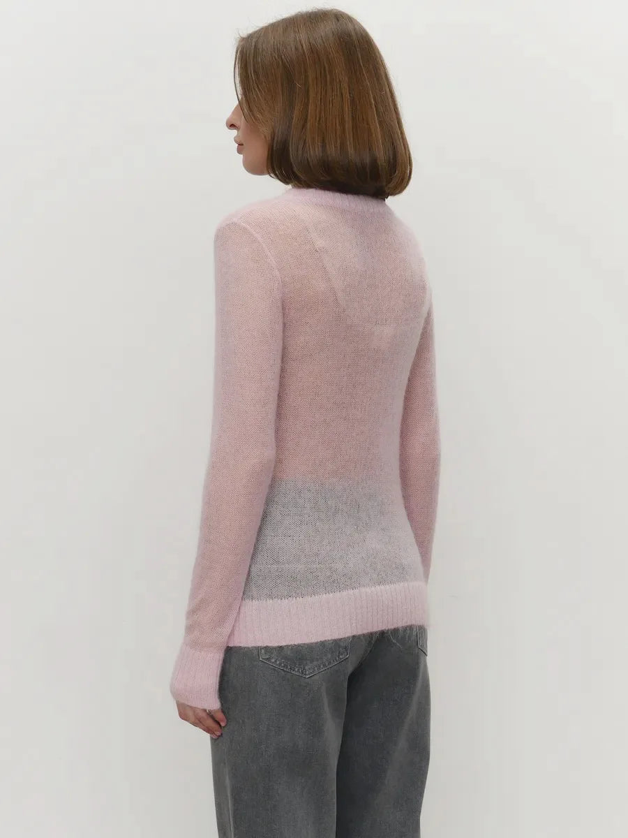 See Through Mesh Knit Sweater